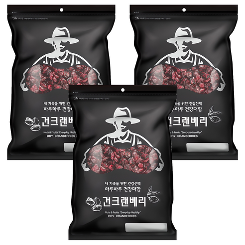넛츠팜 건 크랜베리, 800g, 3개