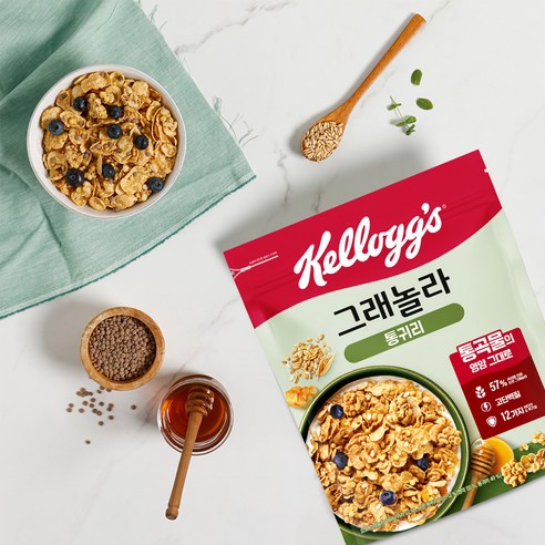 켈로그 통귀리 그래놀라: 3분 만에 완성하는 건강하고 든든한 아침 식사