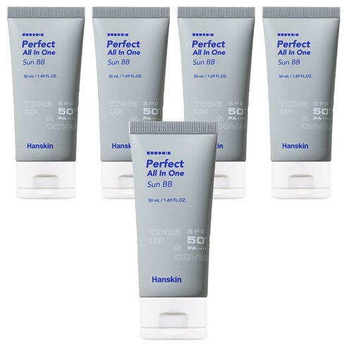 한스킨 퍼펙트 올인원 선 비비크림 50ml, 5개