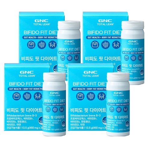 GNCTOTALLEAN 비피도 핏 다이어트 유산균, 30정, 4개