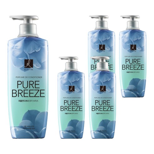 엘라스틴 퍼퓸 컨디셔너 퓨어브리즈향, 600ml, 5개