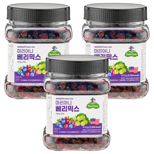 넛츠팜 마리아니 베리믹스, 400g, 3개