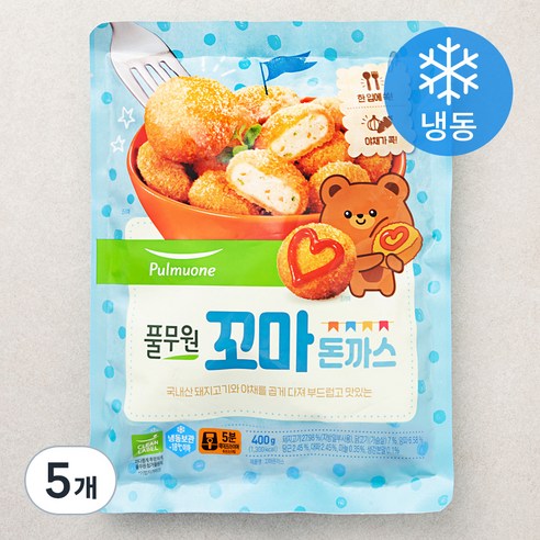 풀무원 꼬마 돈까스 (냉동), 400g, 5개