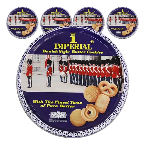 임페리얼쿠키 데니쉬 스타일 버터향, 500g, 5개