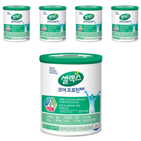 셀렉스 코어 프로 복합 프로틴 파우더, 304g, 5개