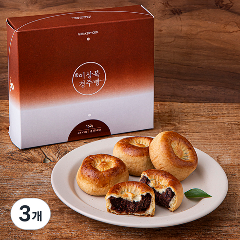 이상복명과 경주빵, 38g, 4개입, 3개