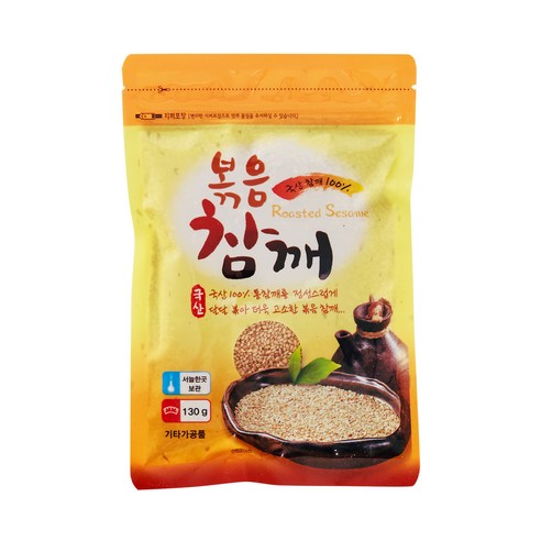 [늘푸른] 배대감 국산 볶음참깨, 130g, 1개