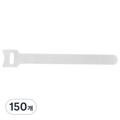 엔더 벨크로 케이블 타이, 150개, 화이트