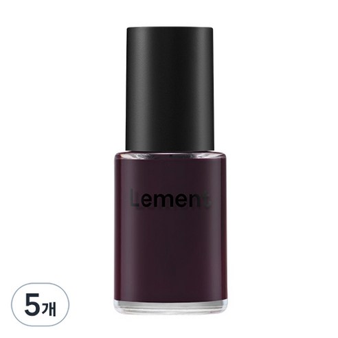 르멘트 컬러 네일, 19 블랙베리 시럽, 14ml, 5개