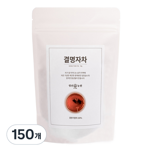 청년농원 저온가공 결명자차 삼각티백, 1g, 150개