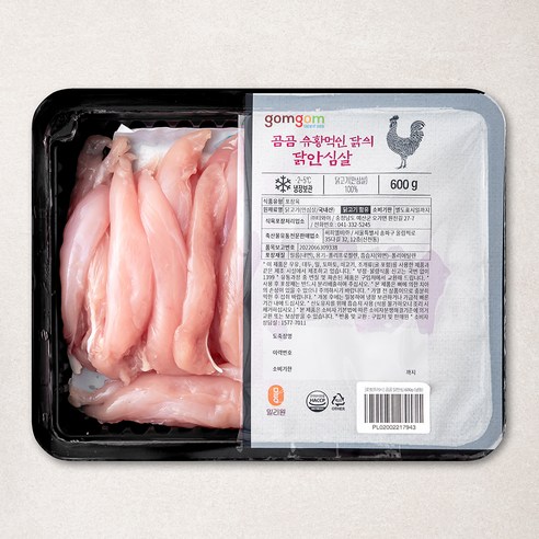 곰곰 유황먹인 닭의 닭안심살 (냉장), 600g, 1개