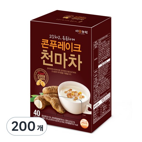 다농원 콘푸레이크 천마차, 18g, 40개입, 5개