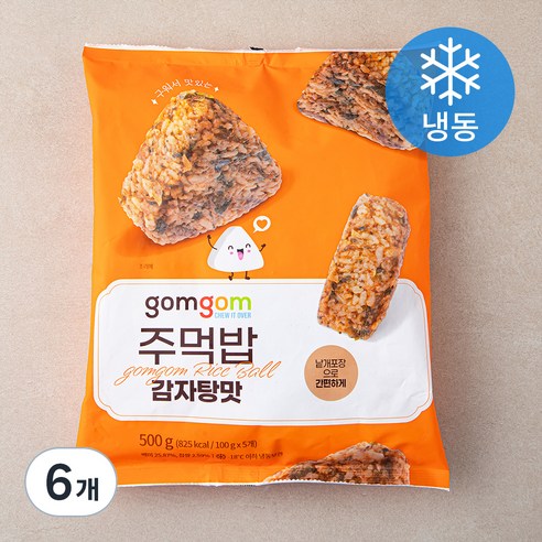 곰곰 주먹밥 감자탕맛(냉동), 500g, 6개
