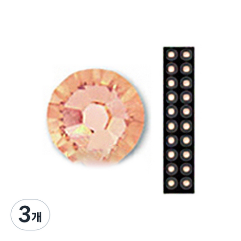 와사비네코 미미츠보 쥬얼리 귀지압패치 M 3.0mm 20p, 라이트피치, 3개