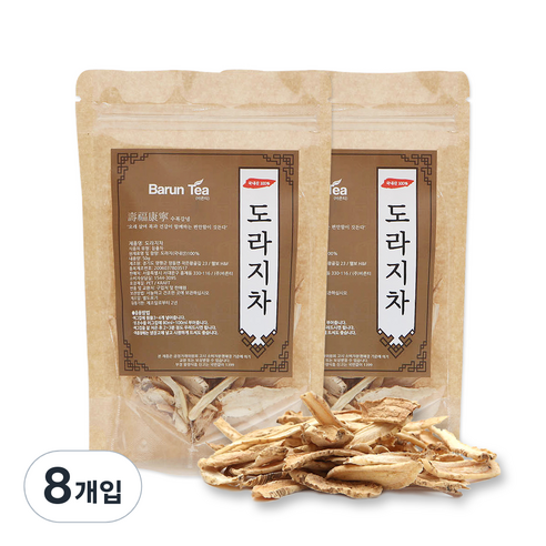 바른티 국내산 도라지차, 8개