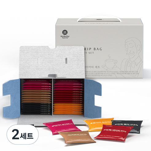 맥널티커피 핸드드립 버라이어티 커피 5종 x 6p 세트, 2세트