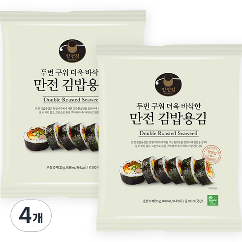 두번 구운 김밥김 10p, 25g, 4개