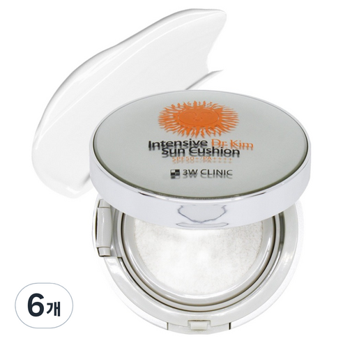 3W클리닉 인텐시브 닥터 킴 선 쿠션 SPF50+ PA++++, 6개, 15g