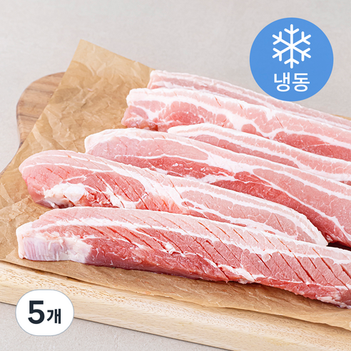 미트코리아 스페인산 삼겹 칼집 20mm (냉동), 2.5kg, 5개