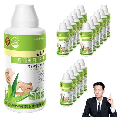 뉴트리디데이 다이어트 알로에겔 오리지날, 1L, 18개
