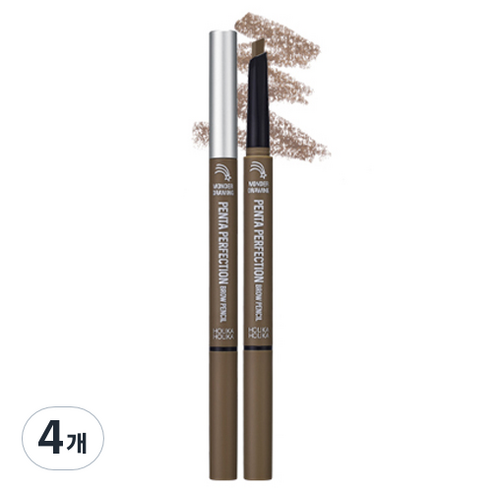 홀리카홀리카 원더드로잉 펜타 퍼펙션 브로우 펜슬 0.3g, 애쉬브라운, 4개