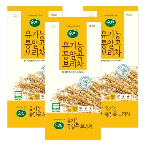 순작 유기농 통알곡 보리차, 1kg, 1개입, 3개