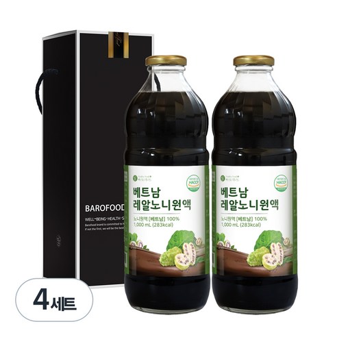 바로푸드 베트남 레알노니 + 선물박스, 1L, 4세트