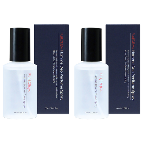 퓨어덤 옴므 데오 퍼퓸 스프레이, 2개, 60ml