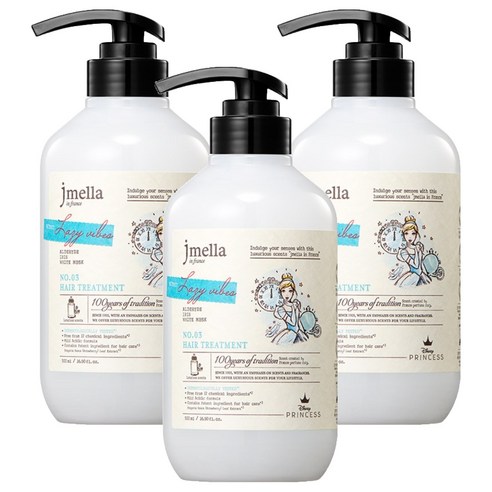 제이멜라 인 프랑스 디즈니 레이지 바이브 헤어 트리트먼트, 3개, 500ml