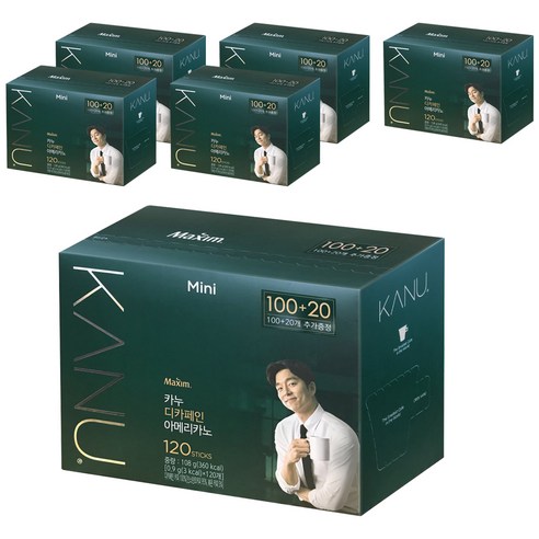 카누 미니 디카페인 아메리카노, 120개입, 6개