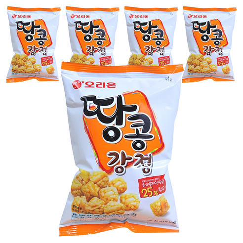 오리온 땅콩강정, 80g, 5개