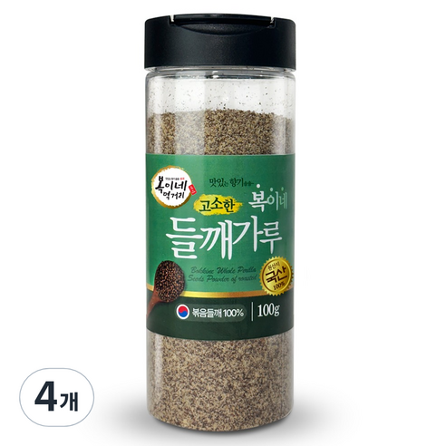 복이네먹거리 국산 고소한 들깨가루, 100g, 4개