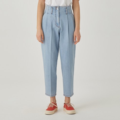 제이에스엔와이 여성용 Pleated High-rise Jeans JYPA1B905B1
