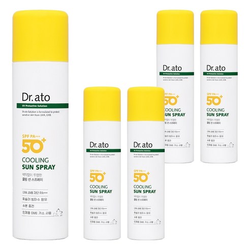 닥터아토 쿨링 선 스프레이 SPF50+ PA+++, 5개, 150ml