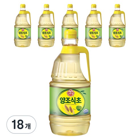 오뚜기 양조식초, 1.8L, 18개