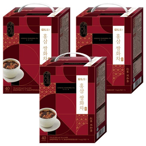 담터 홍삼 쌍화차, 18g, 40개입, 3개