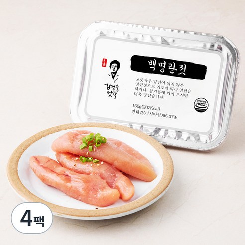 김정숙젓갈 백명란젓, 150g, 4팩
