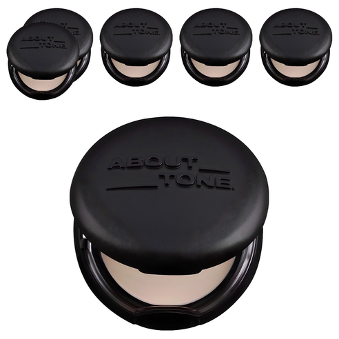 어바웃톤 블러 파우더 팩트 9g, 02 라이트, 6개