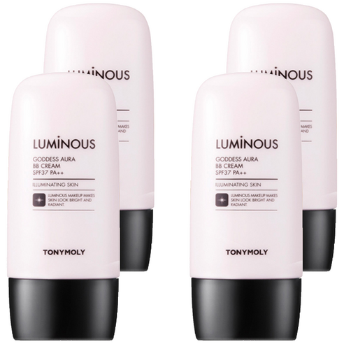 토니모리 루미너스 여신광채 비비크림 SPF37 PA++, 1호 화사한 베이지, 45g, 4개