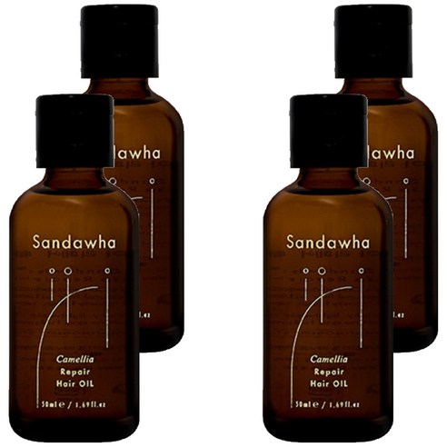 산다화 카멜리아 리페어 헤어오일, 50ml, 4개