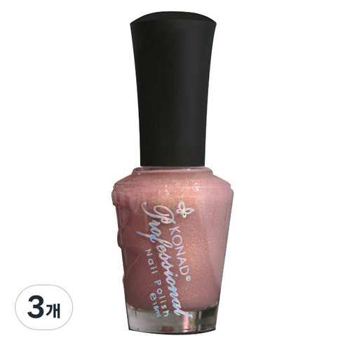 코나드 프로페셔널 레귤러 네일 폴리쉬 15ml, 윈드핑크브라운, 3개