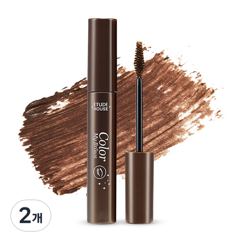 에뛰드 청순 거짓 브라우 카라 4.5g, 1호 리치브라운, 2개