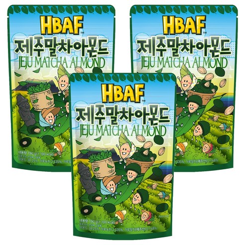 바프 제주말차 아몬드, 190g, 3개