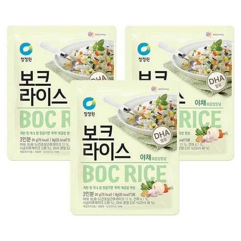 청정원 보크라이스 야채, 24g, 3개