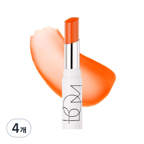 비오엠 듀이 립밤, 04 퓨어코랄, 4.5g, 4개