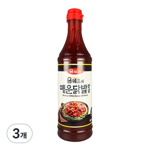 움트리 움쉐프의 매운닭발 양념, 950g, 3개