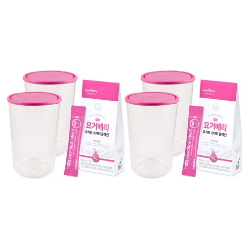 요거베리 요거트 스타터 플레인 + 트라이탄 발효용기 2p, 2g, 10개입, 2세트