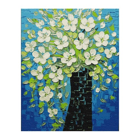플레이어바웃 DIY 명화 그리기 세트 40 x 50 cm, 활짝핀 꽃