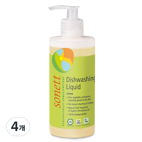소네트 주방세제 레몬, 300ml, 4개