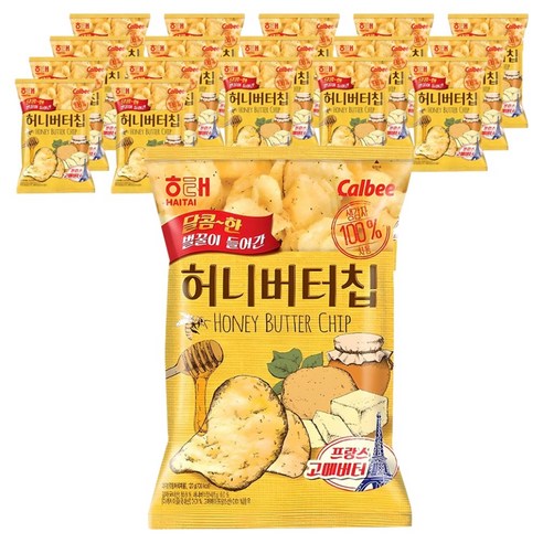 해태제과 허니버터칩, 60g, 18개